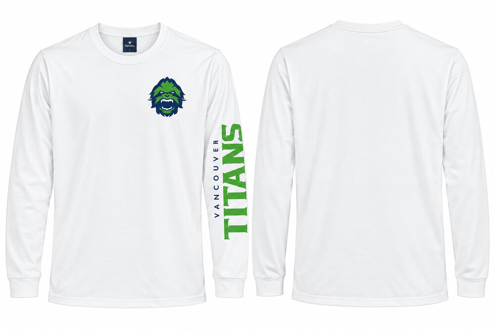Vancouver Titans Overwatch League Long Sleeve Jersey – White